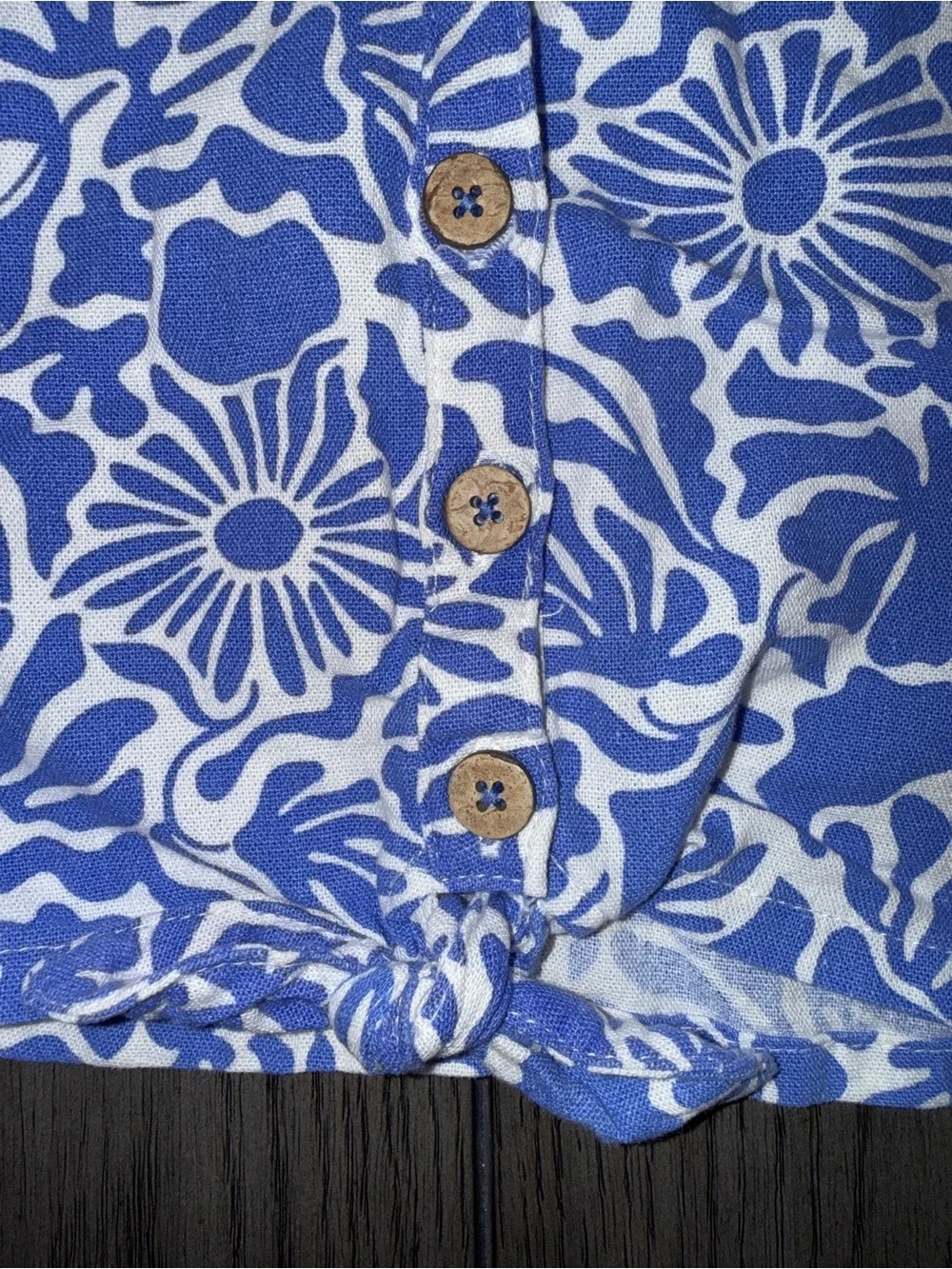 Vince Camuto Linen Blend Button Down Shirt and Skort Set Size 3T Coastal Resort